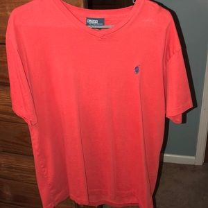 men’s polo v neck shirt